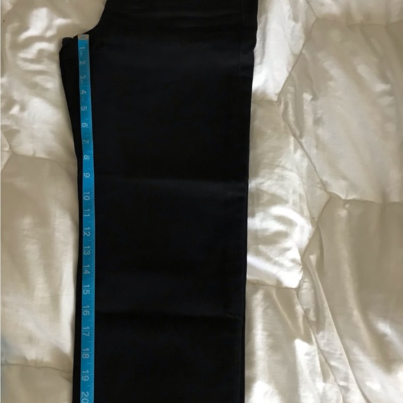 Banana Republic Black Denim Jeans size 27 -High Rise -Straight -Ankle - Picture 3 of 4